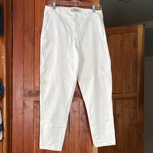 Liverpool super Soft White Ankle Pants